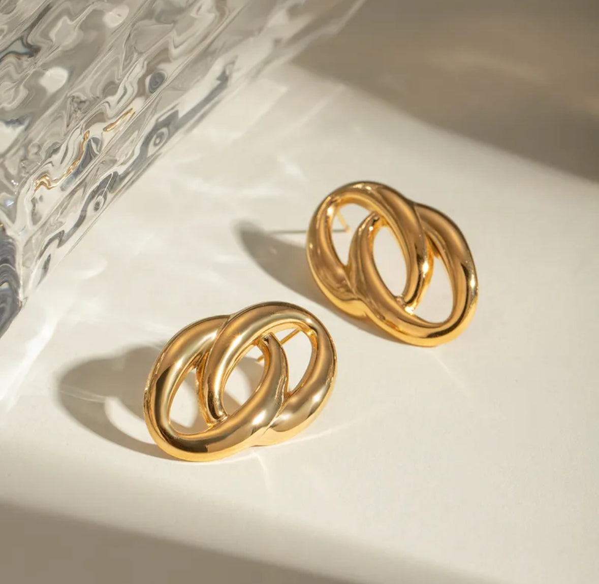 Spiral Earrings - 18k Gold Plated