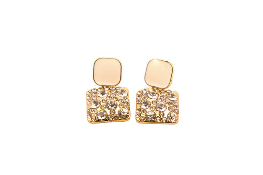 Rhinestone Drop Earrings