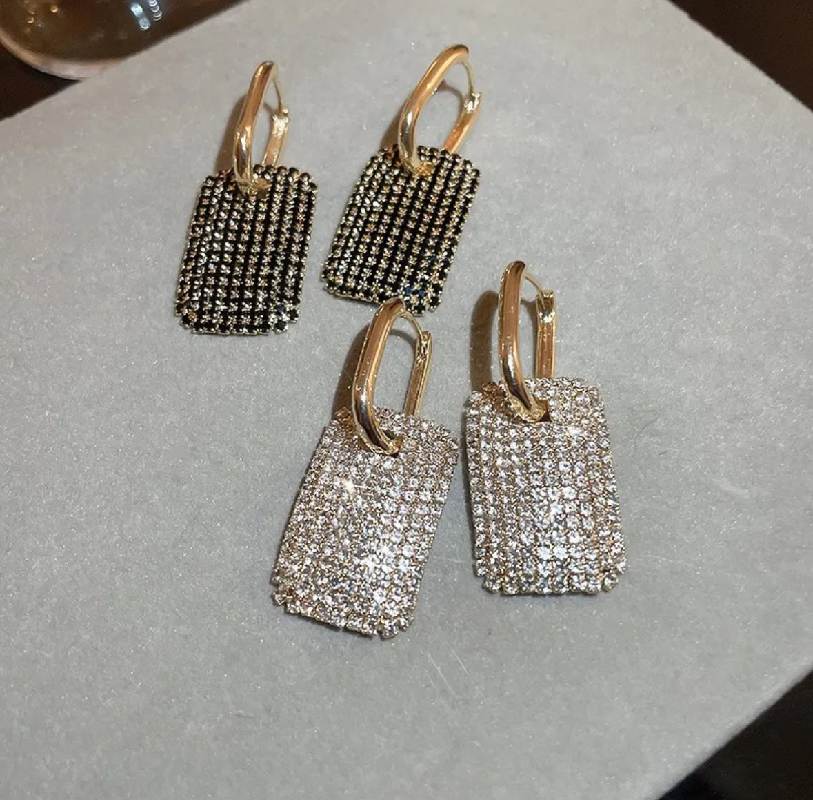 Rhinestone Drop Earrings