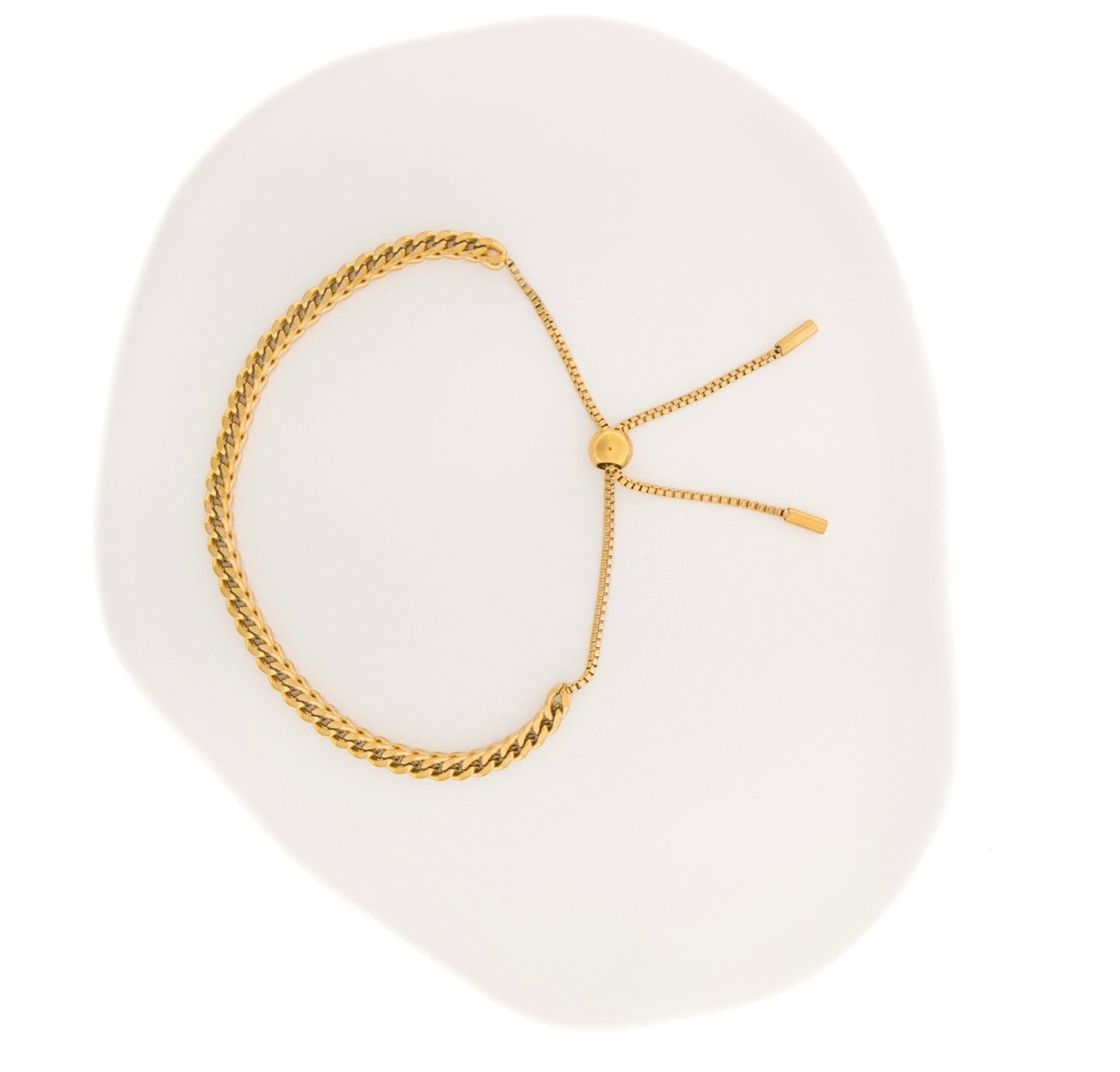 Adjustable Slider Bracelet - 18k Gold Plated