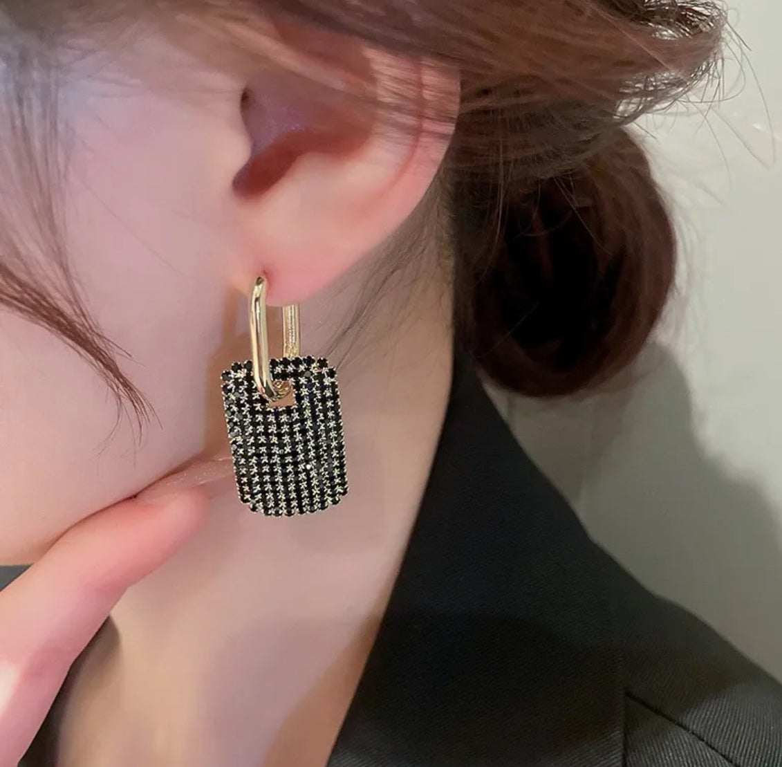 Rhinestone Drop Earrings