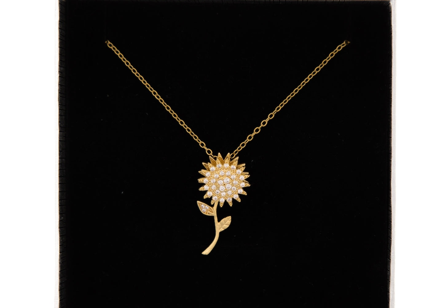 Rotating Flower Necklace - 18k Gold Plated