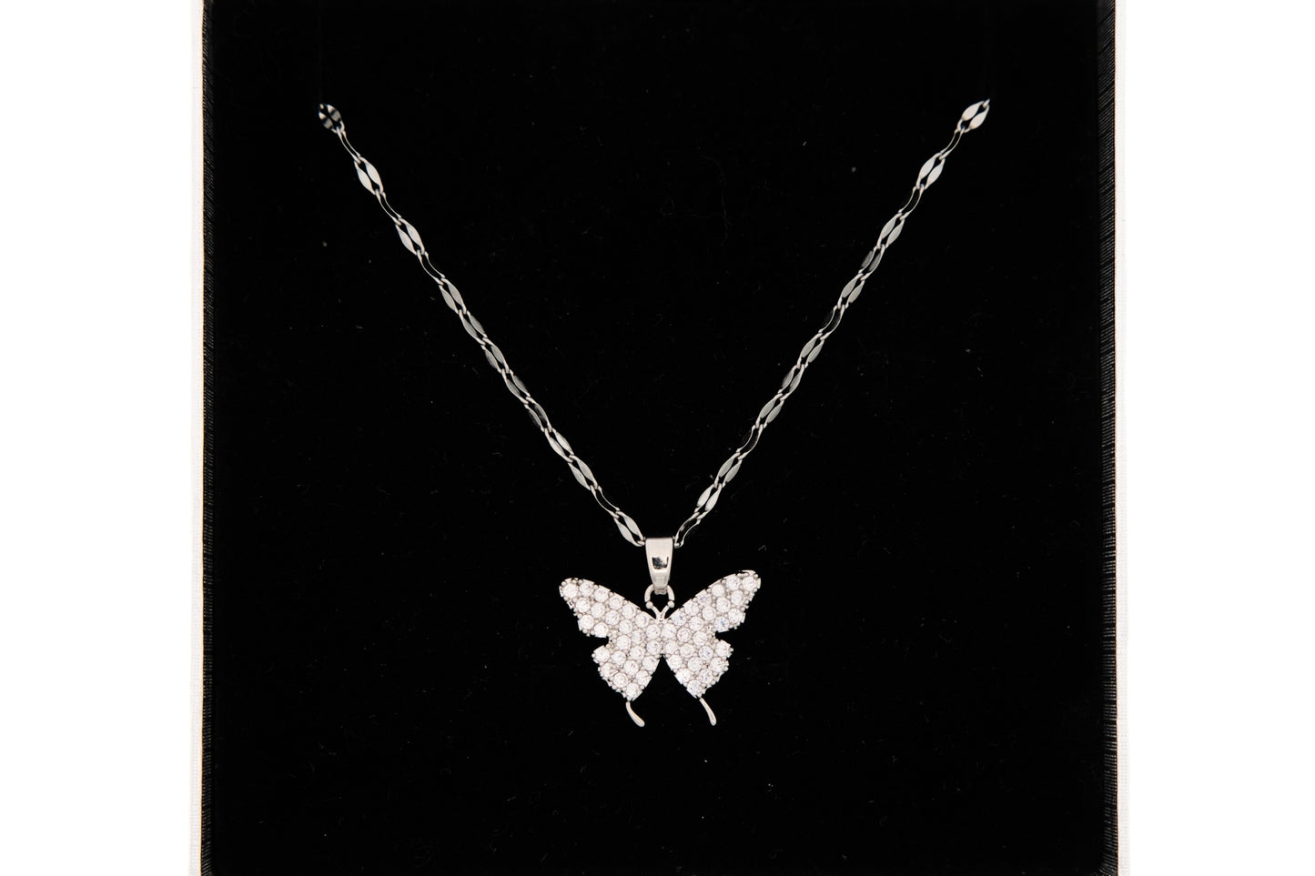 Butterfly Rhinestone Necklace