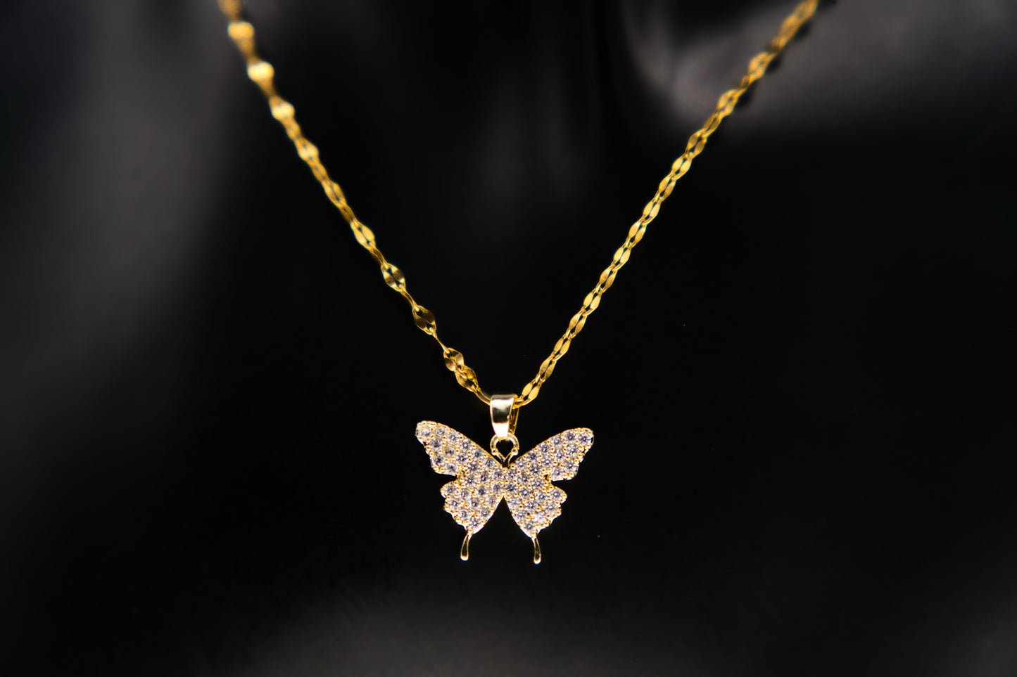 Butterfly Rhinestone Necklace