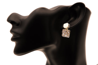 Rhinestone Drop Earrings