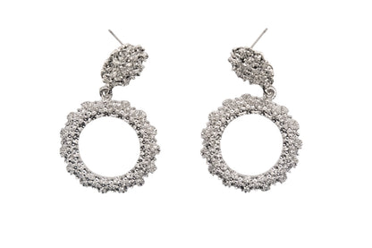 Geometric Round Drop Earrings