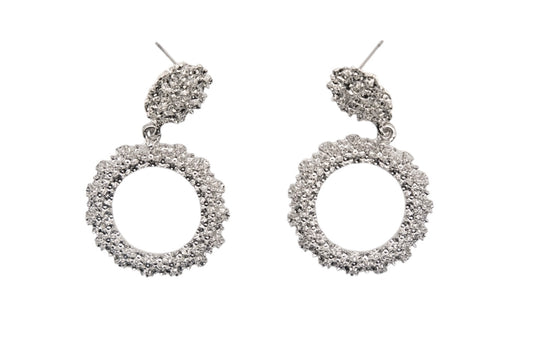 Geometric Round Drop Earrings