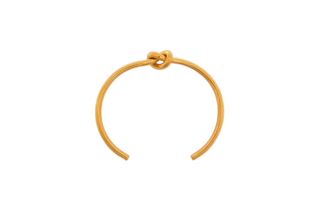 18k Minimalist Knot Cuff Bracelet Women Gold Cuff Bangle Love Bracelet Adjustable Bracelet