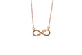 Crystal Infinity Necklace - 18k Gold