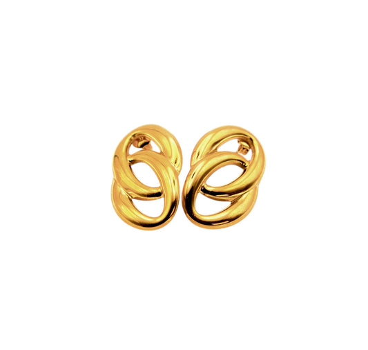 Spiral Earrings - 18k Gold Plated