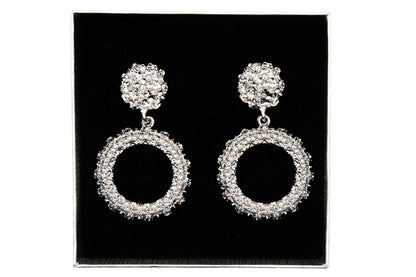 Geometric Round Drop Earrings