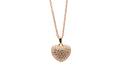 Heart Shape Rhinestone Necklace -18k Gold plated
