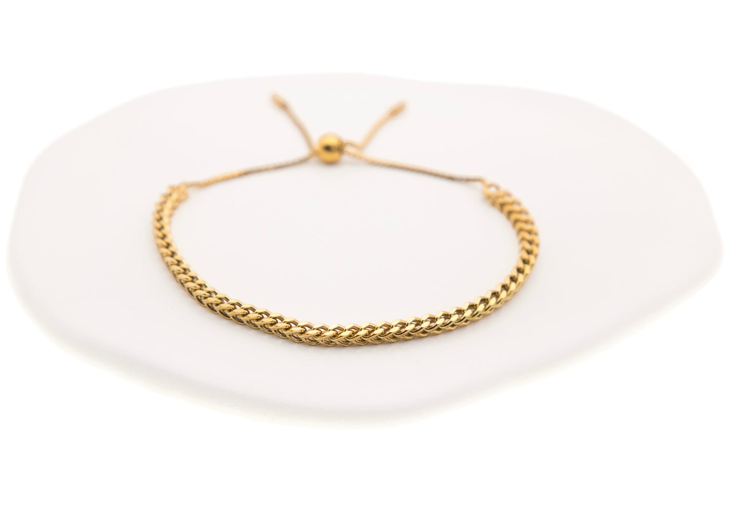Adjustable Slider Bracelet - 18k Gold Plated