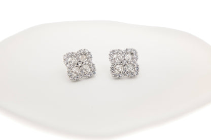 Zircon Leaf Earring and Necklace Set