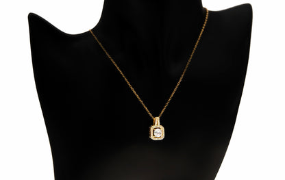 Zircon Earring and Necklace Set