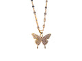 Butterfly Rhinestone Necklace