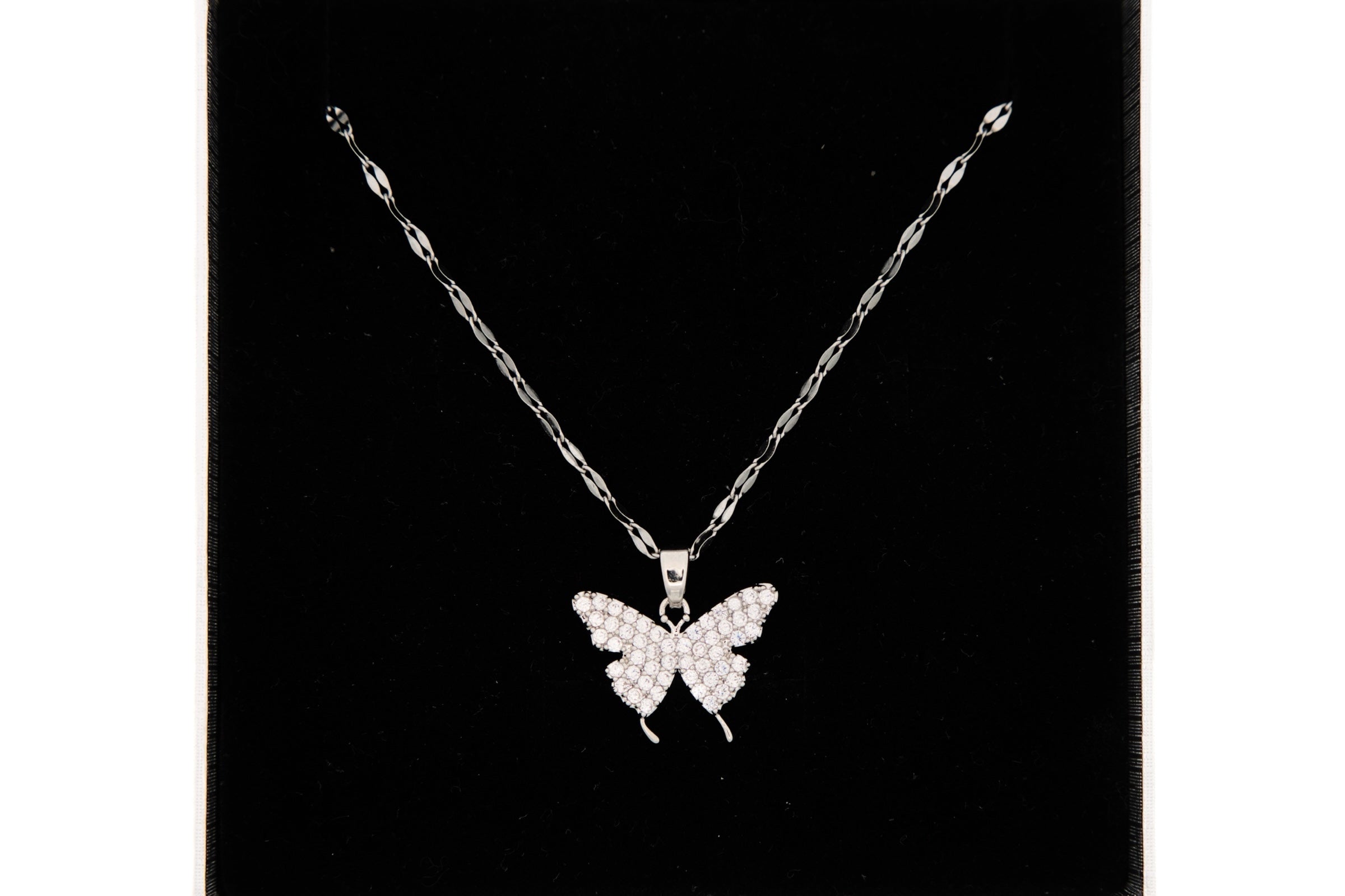 Butterfly Rhinestone Necklace