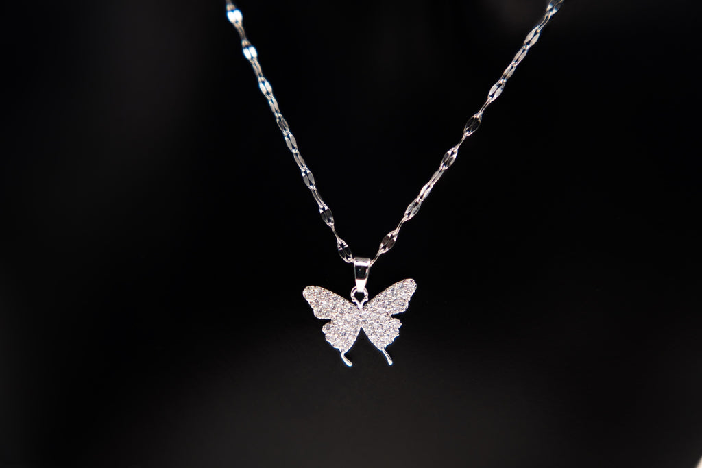 Butterfly Rhinestone Necklace