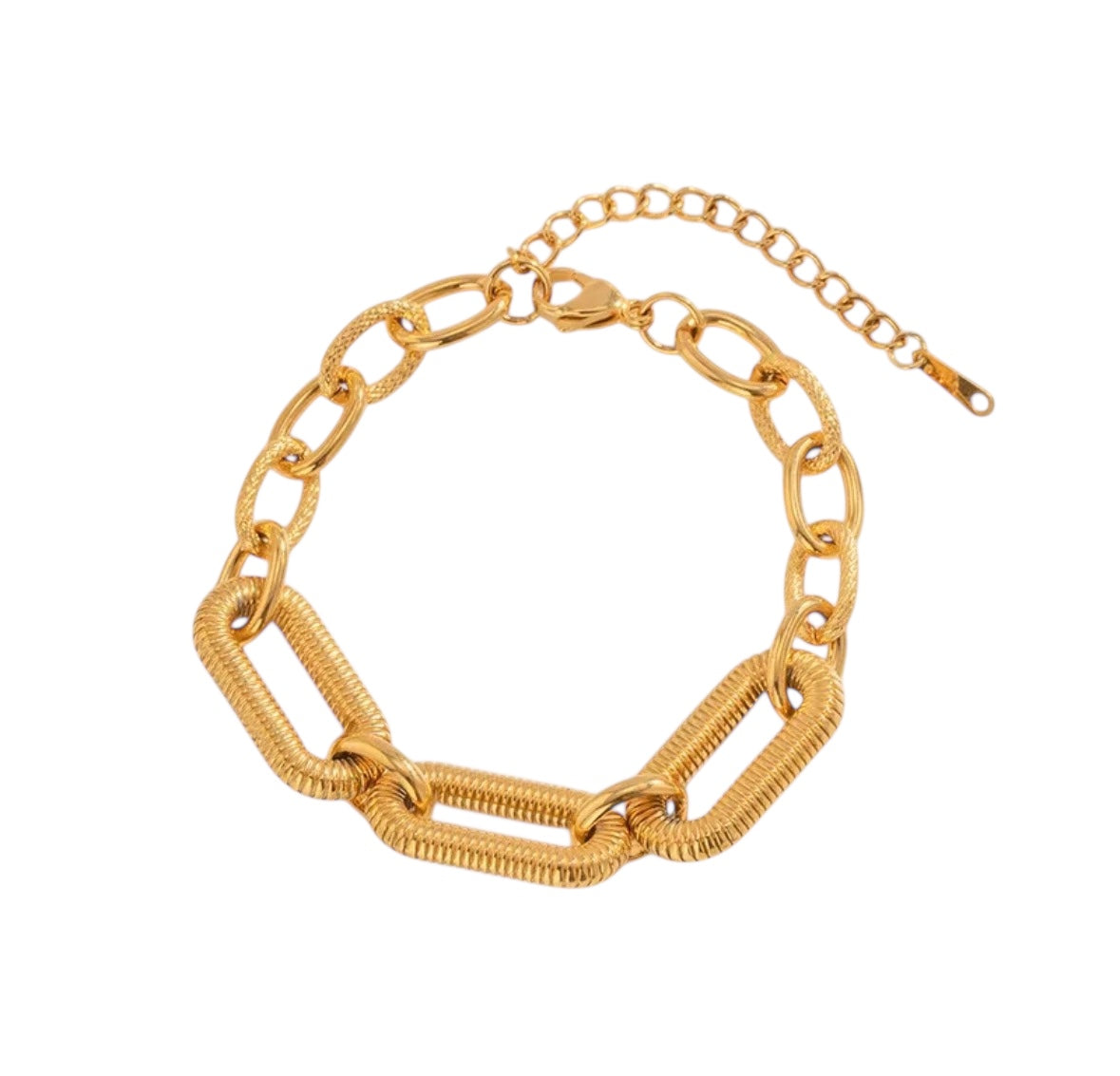Gold chunky bracelet