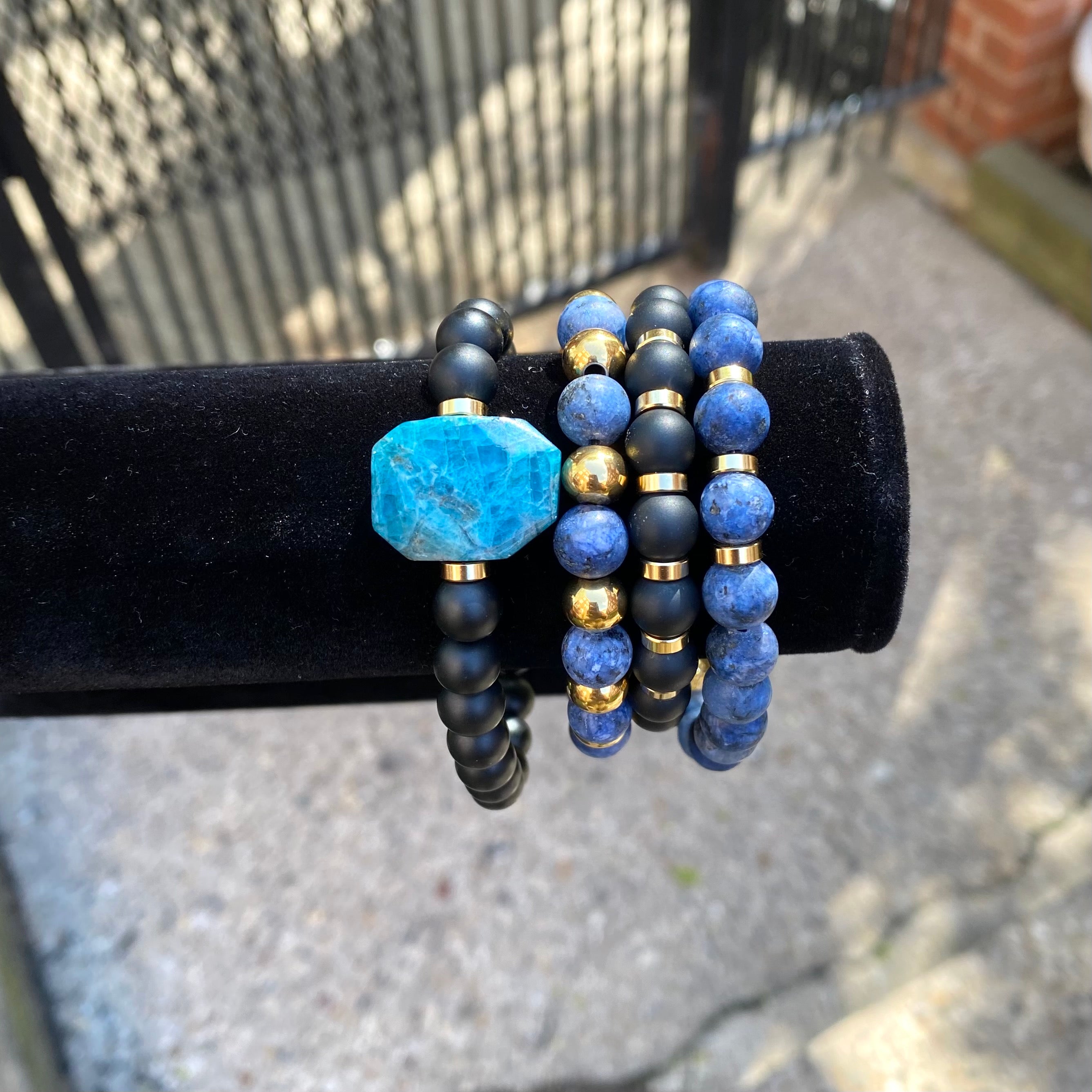 Apatite Stacked Bracelets