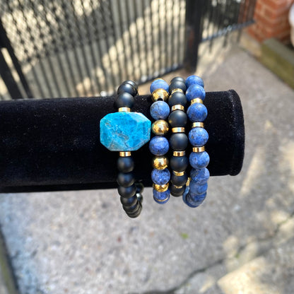 Apatite Stacked Bracelets