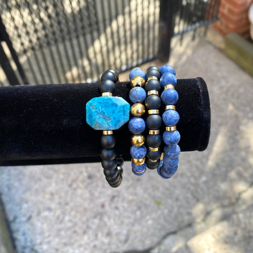 Apatite Stacked Bracelets